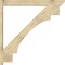 Ekena Millwork Merced Slat Rough Sawn Outlooker, Douglas Fir, 6"W x 48"D x 48"H OUT06X48X48MRC06RDF - alternate 3